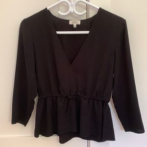 Aritzia Wilfred peplum blouse